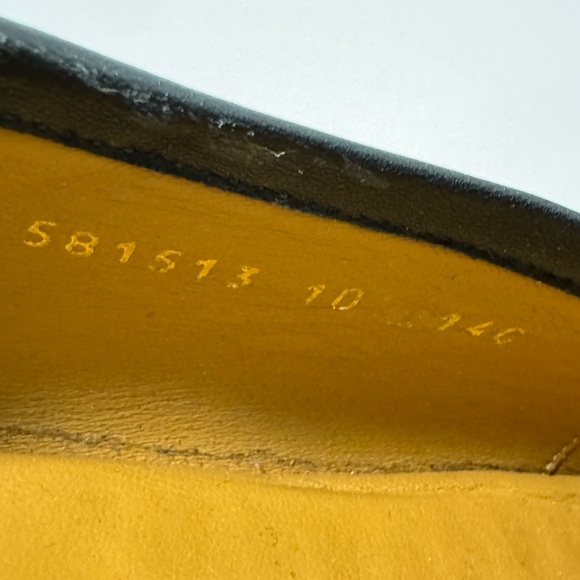 Gucci Web Brixton Leather Loafers Black Men’s Size GG 10/US 11 - Picture 5 of 9